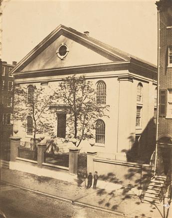 FREDERICK DEBOURG RICHARDS (1822-1903) Group of 11 early views of public and residential buildings in Philadelphia.